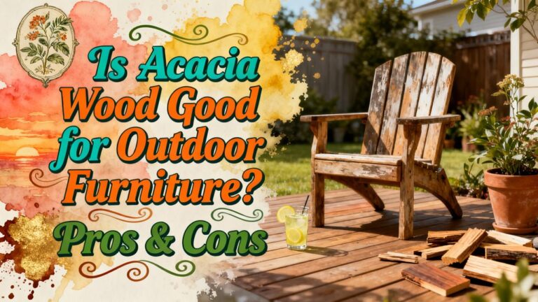 acacia wood outdoor furniture benefits
