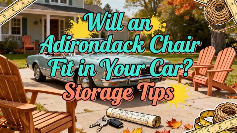 adirondack chair transport advice