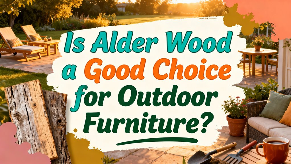 alder wood outdoor furniture