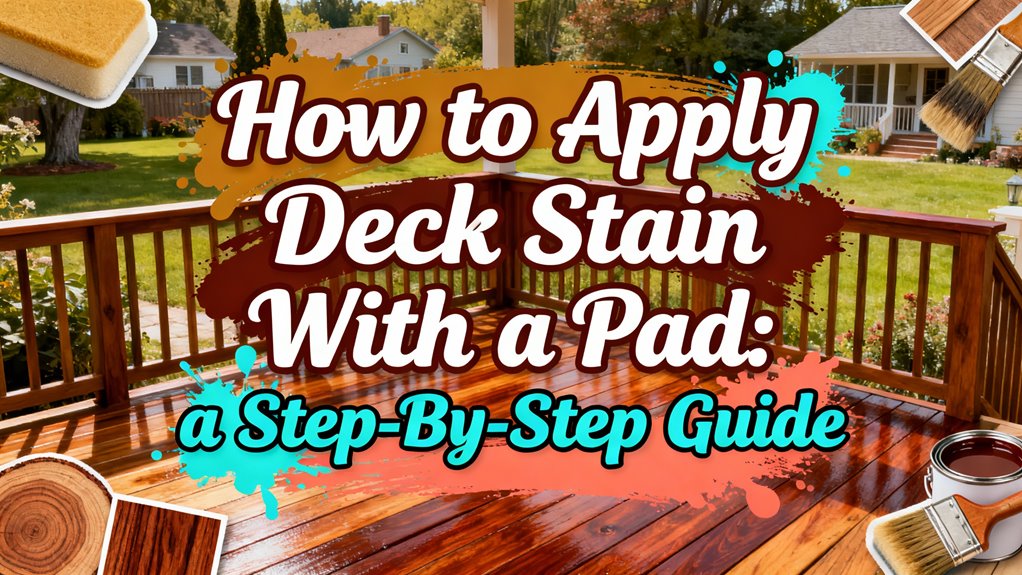 apply deck stain evenly