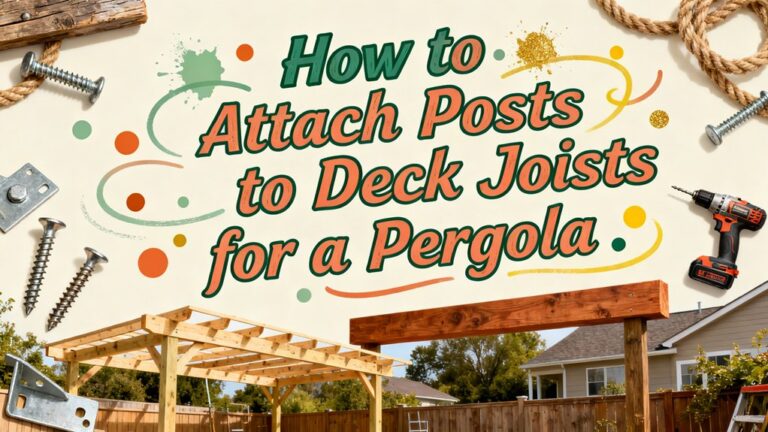 attach posts to joists