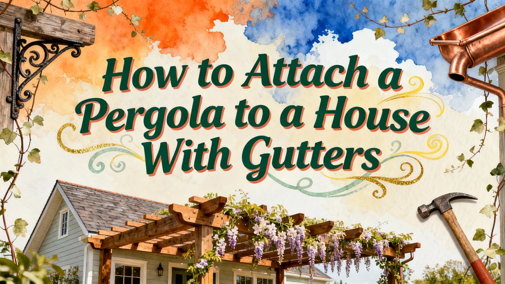 attaching pergola to gutters