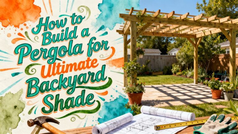 backyard shade pergola construction