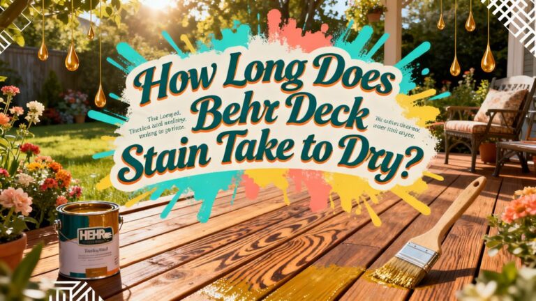 behr deck stain drying time