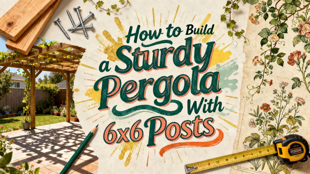 build sturdy pergola posts