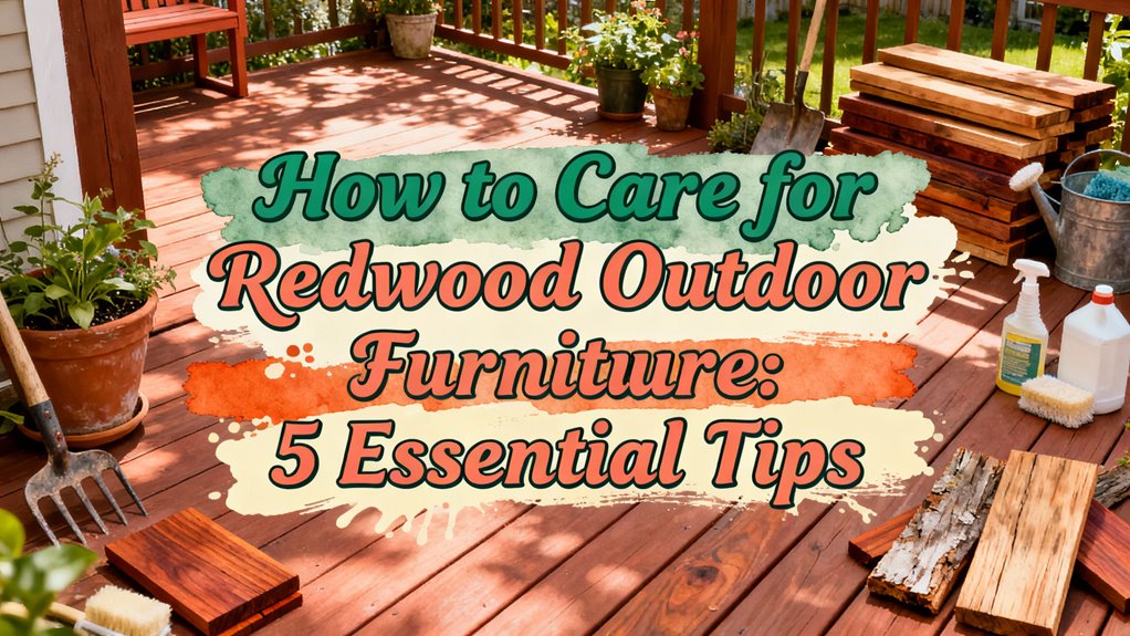 caring tips for redwood furniture
