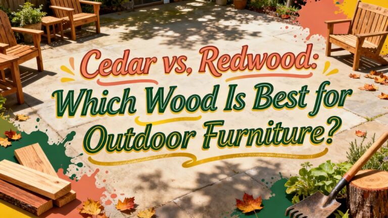 cedar or redwood furniture