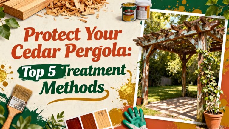 cedar pergola maintenance tips