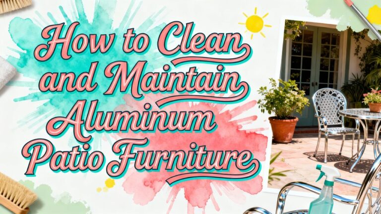 clean and care aluminum furniture
