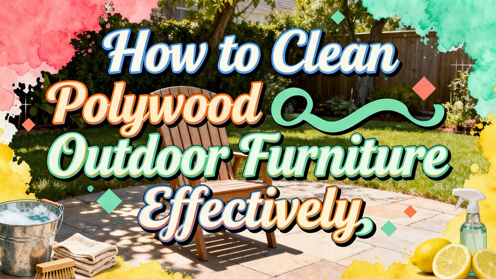 clean polywood outdoor furniture