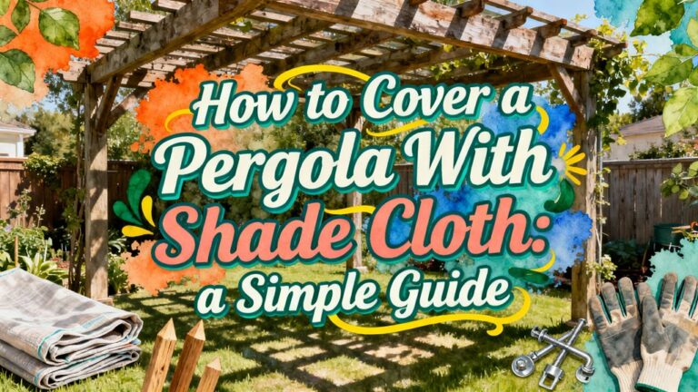 covering a pergola effectively