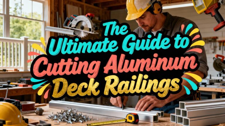 cutting aluminum deck railings