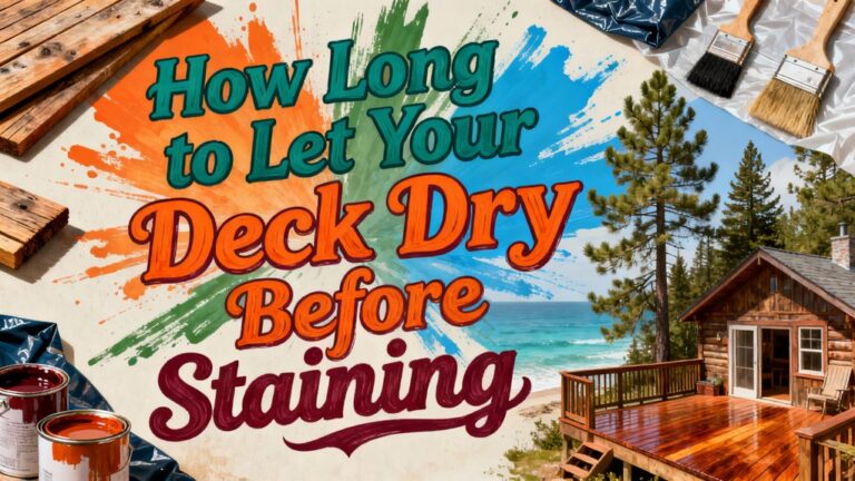 deck drying time guidelines