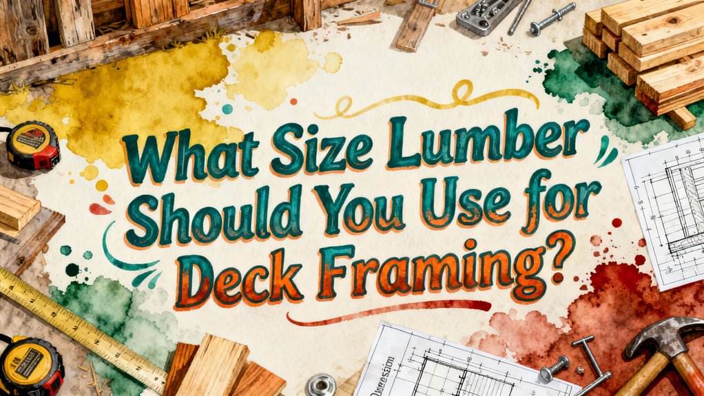 deck framing lumber size