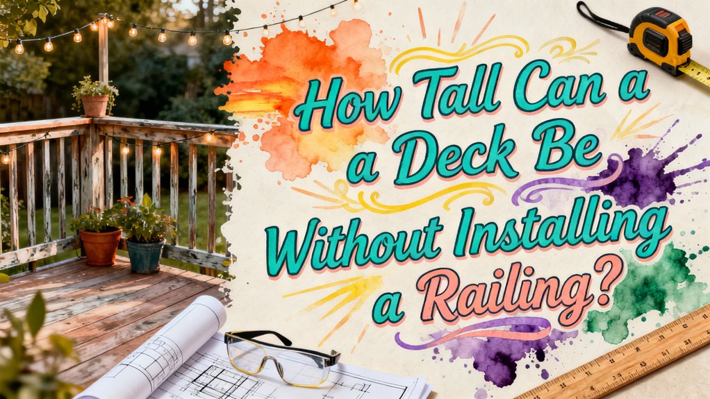deck height railing regulations