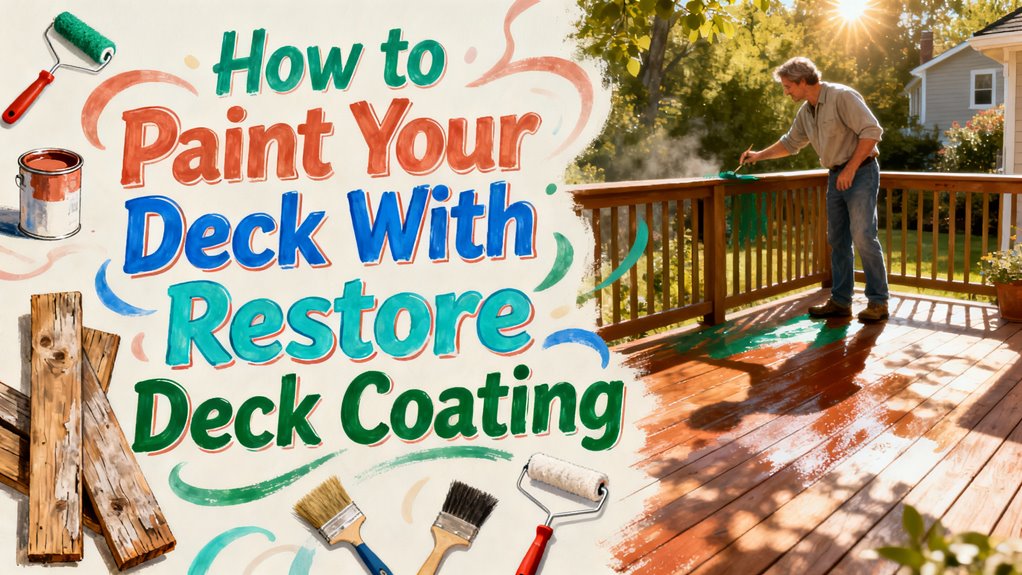 deck painting with restore