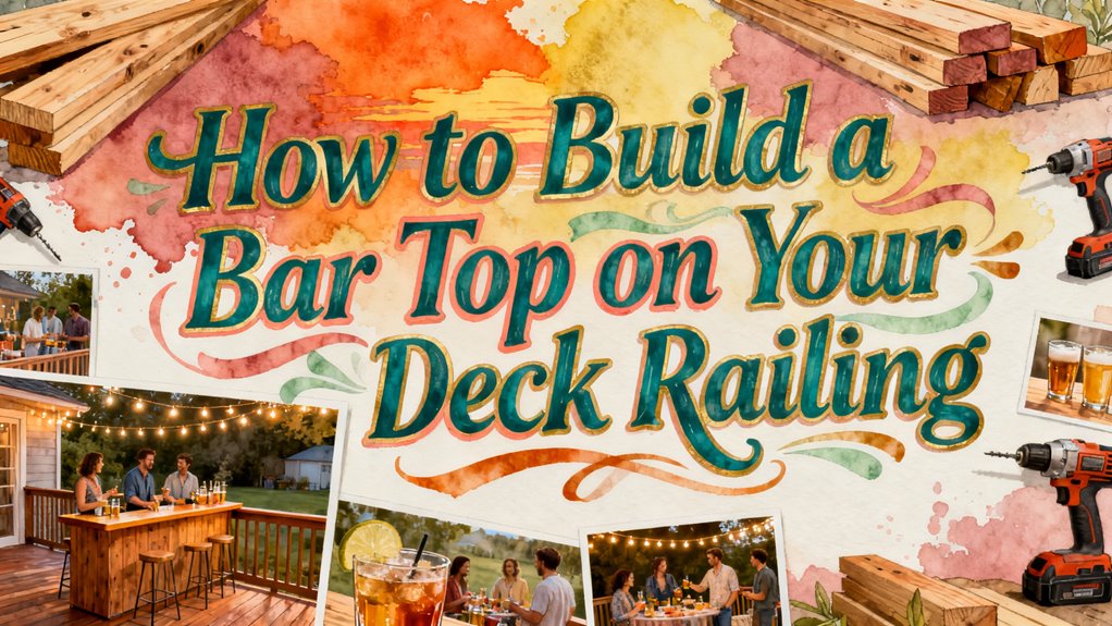 deck railing bar top construction
