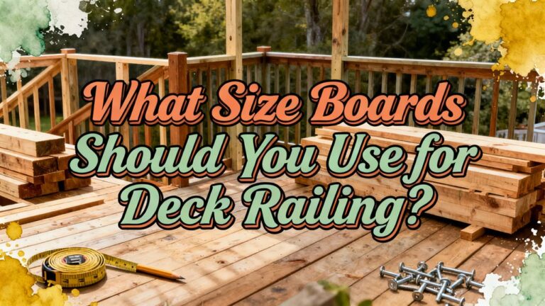 deck railing board dimensions