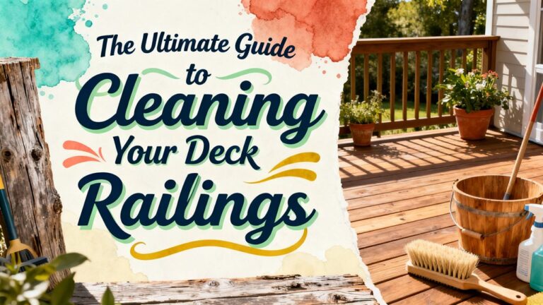 deck railing cleaning tips