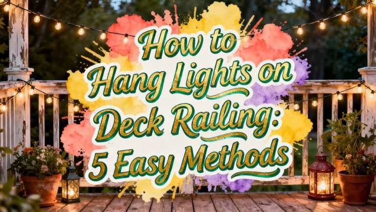 deck railing light hanging