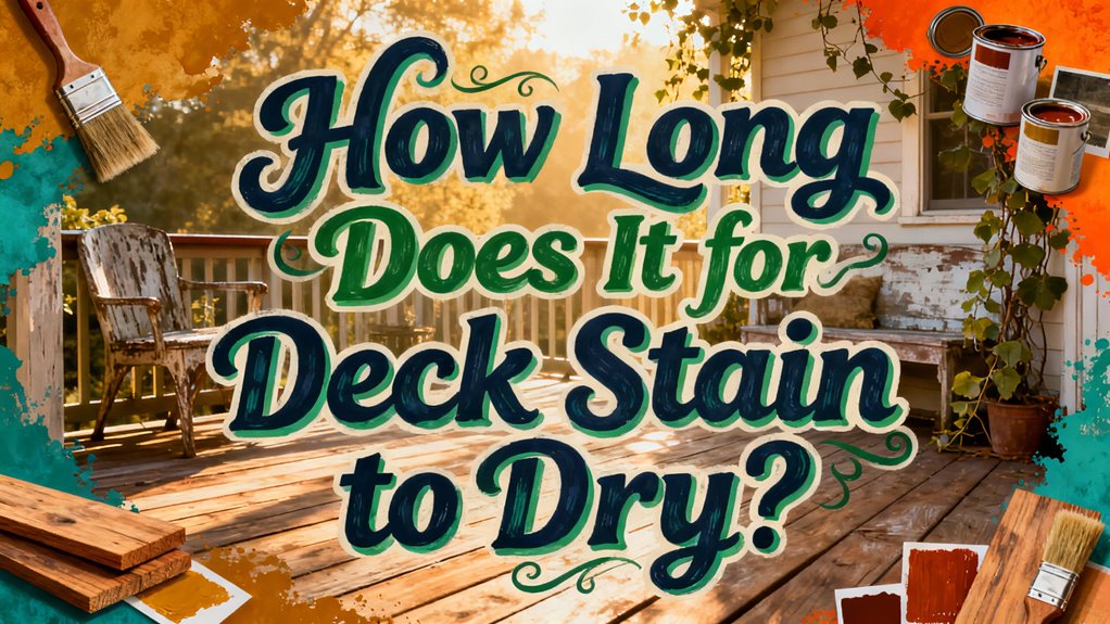 deck stain drying time