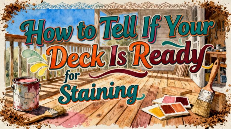 deck staining readiness check