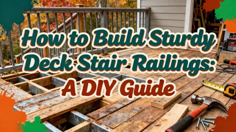 diy sturdy deck railings