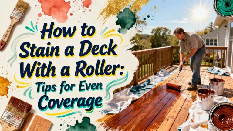 even coverage deck staining