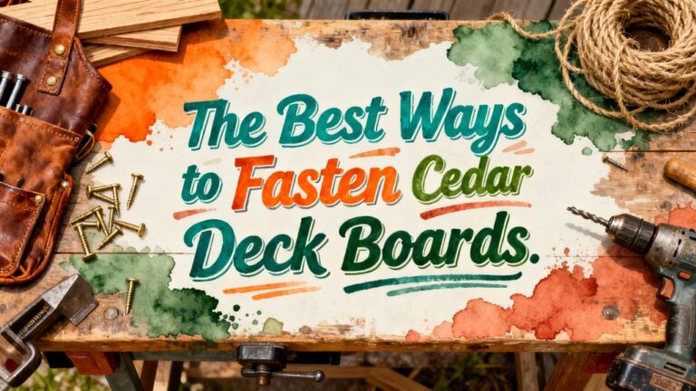 fastening cedar deck boards