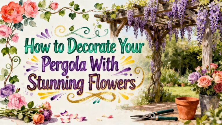 flower arrangements for pergolas