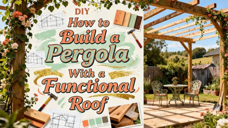 functional roof pergola construction