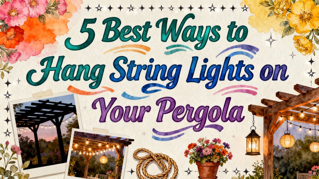 hanging string lights tips