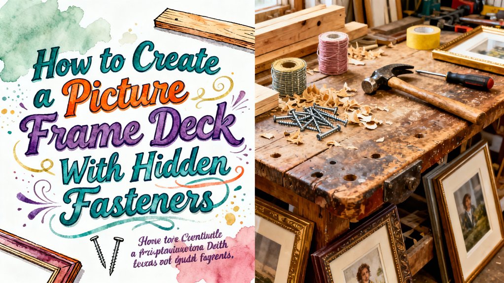 hidden fasteners picture frame
