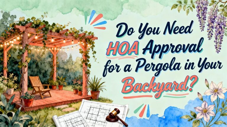 hoa approval for pergola