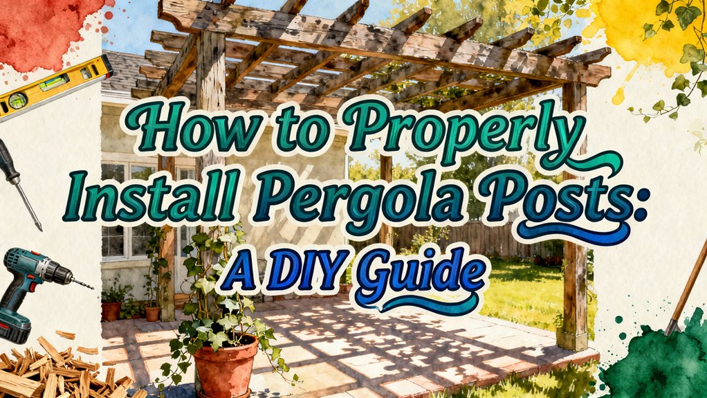 install pergola posts correctly