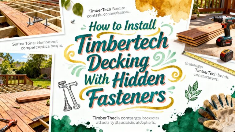 install timbertech decking securely