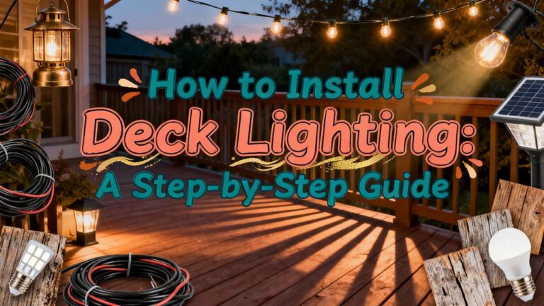 installing deck lighting steps