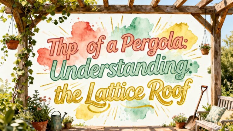 lattice roof pergola design