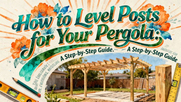 leveling pergola posts guide