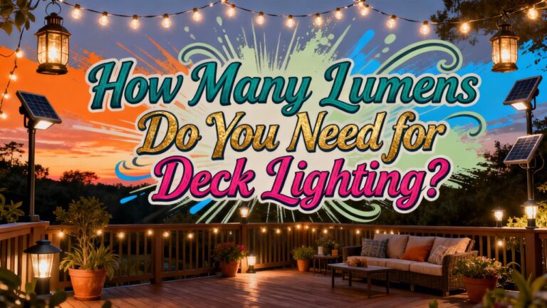 lumens needed for deck lighting