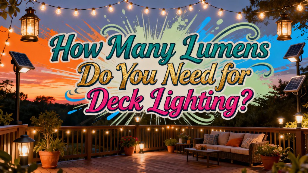 lumens needed for deck lighting