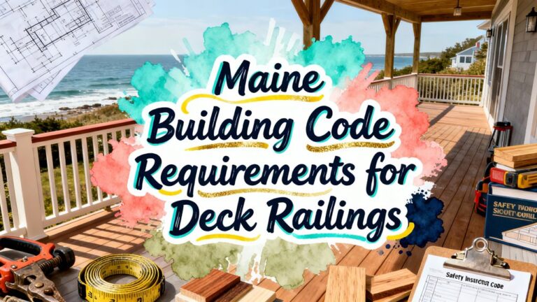 maine deck railing standards