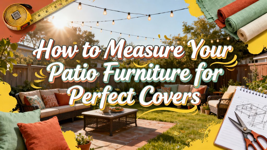 measure patio furniture accurately