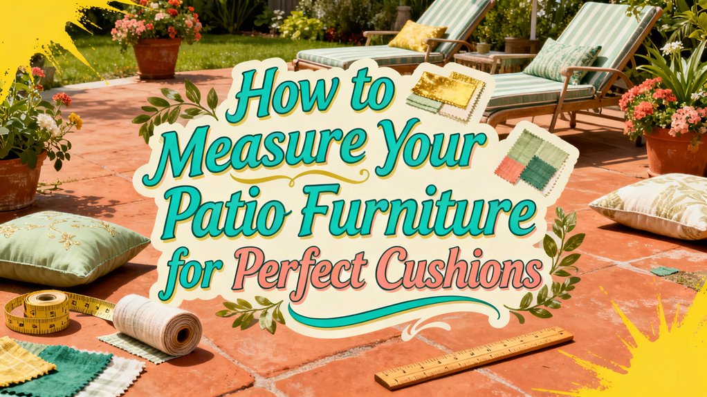 measure patio furniture accurately