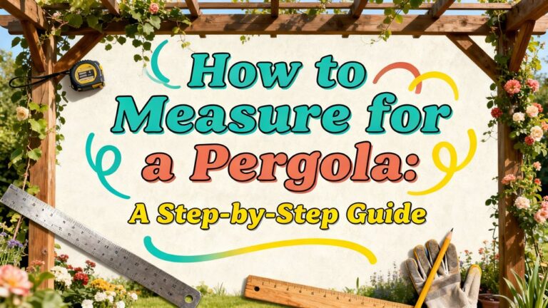 measuring for pergola installation