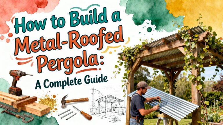metal roofed pergola construction guide