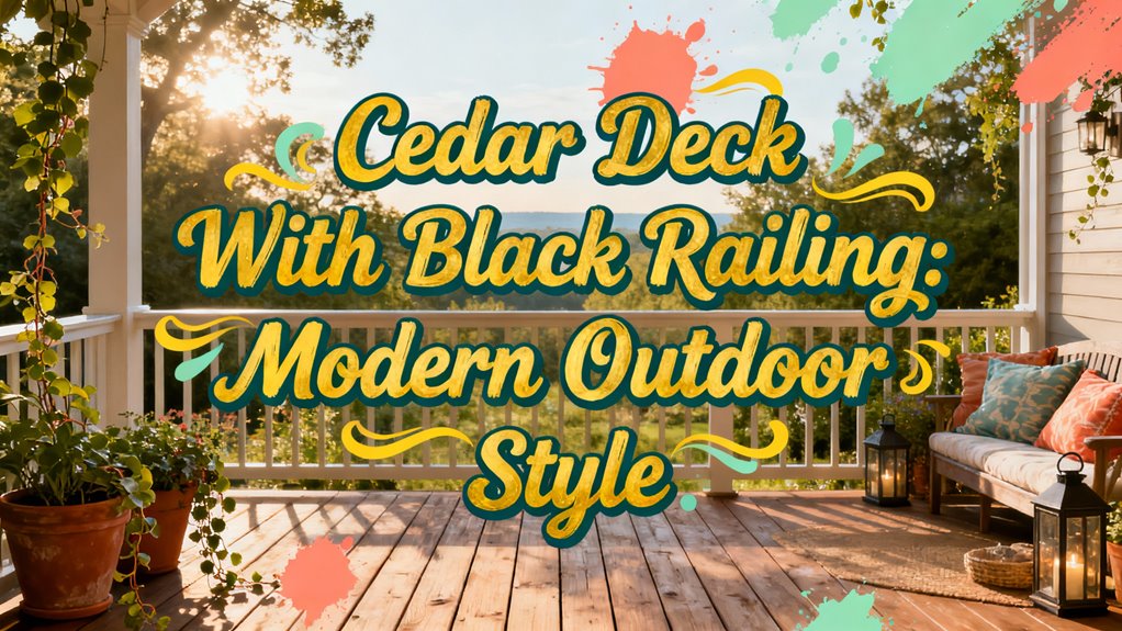 modern cedar deck design