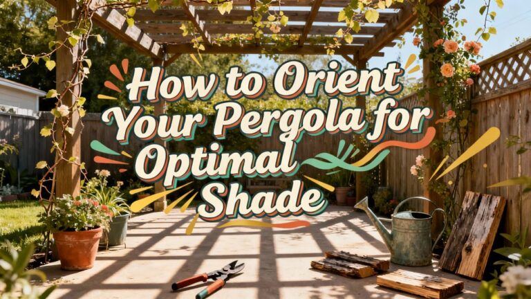 optimal pergola shade orientation