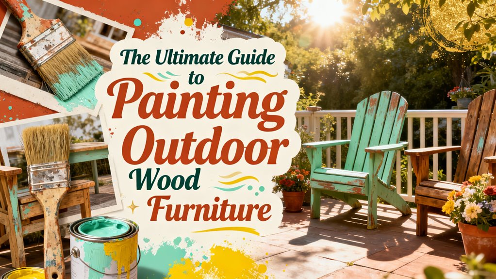 outdoor wood furniture painting