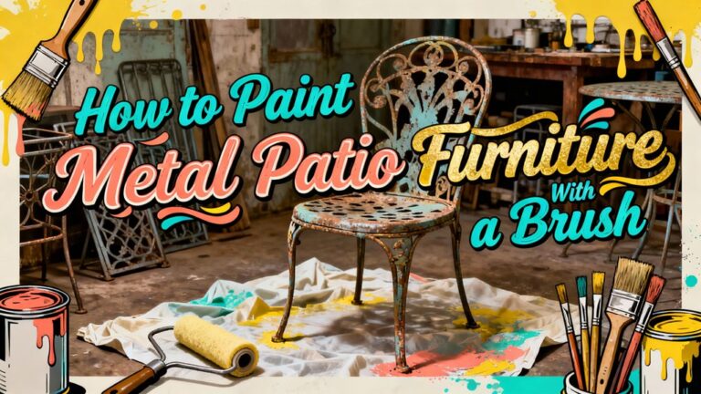 paint metal furniture carefully